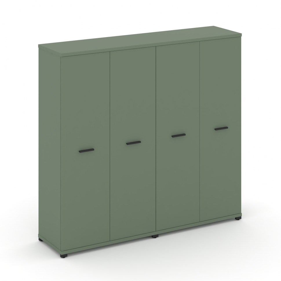 Concept Шкаф 2 широкие секции, 4 ниши CN.STS-426 B Кобо/Металл Черный 1668*420*1554