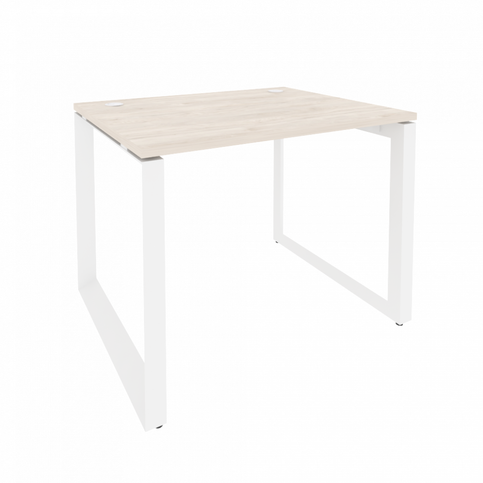 Onix Стол рабочий на О-образном м/к O.MO-SP-1.8 Денвер Светлый/Металл Белый 980*800*750