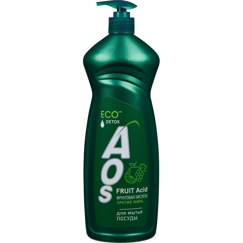 Средство для мытья посуды AOS ЭКО с Фруктовыми кислотами 900гр