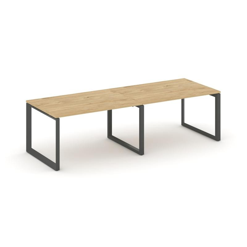 Style Project Стол переговорный SN-59O.SPRG-013.3 Тиквуд Светлый/Металл Антрацит 2760*980*750