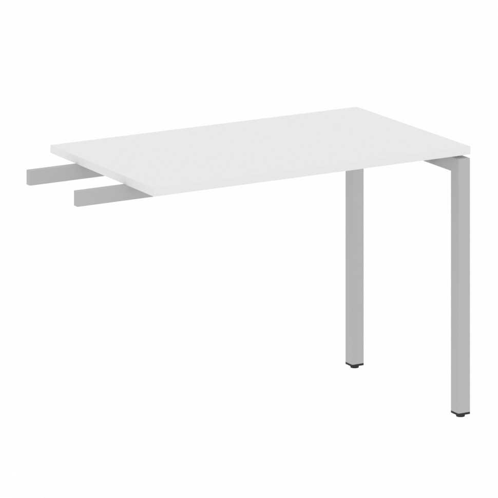 Metal System Quattro Приставной элемент на П-образном м/к 40БП.ПР-3 Белый/Металл Серый 1000*600*750 Metal System Quattro Приставной элемент на П-образном м/к 40БП.ПР-3 Белый/Металл Серый 1000*600*750