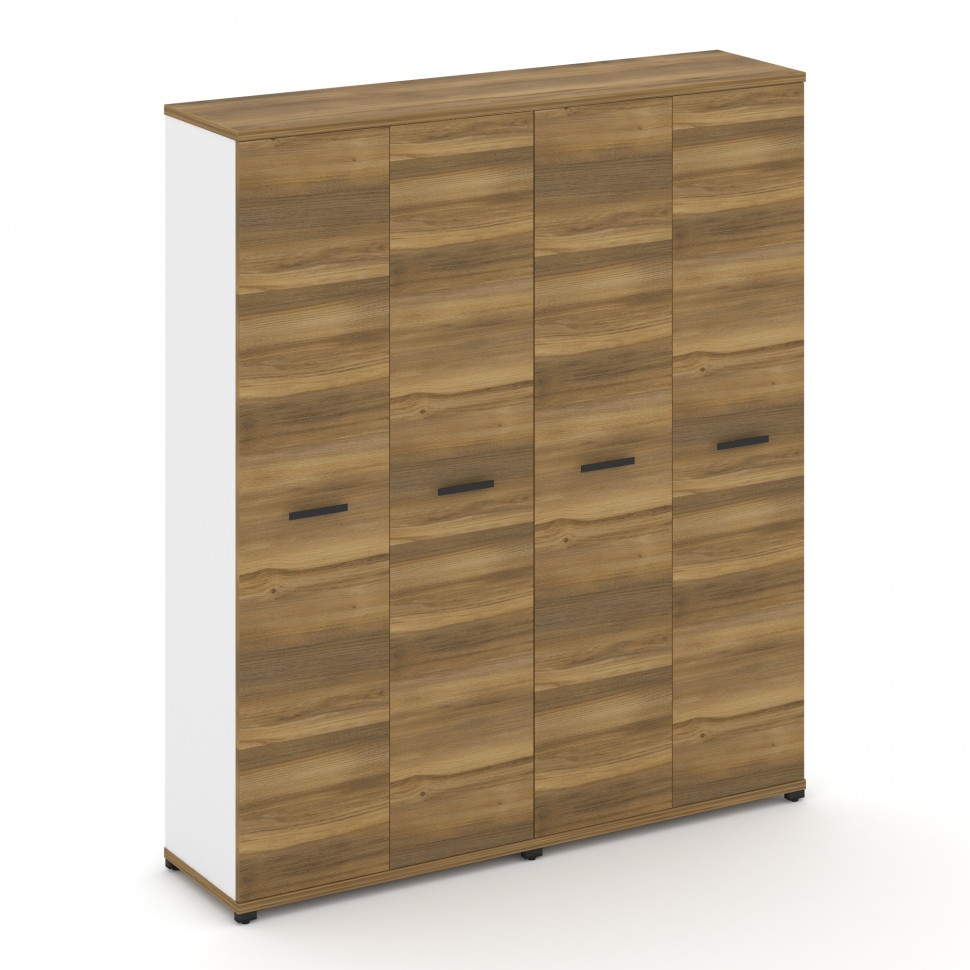 Concept Шкаф 2 широкие секции, 5 ниш CN.STS-528 B Сандал Янтарный/Белый Бриллиант/Металл Черный 1668