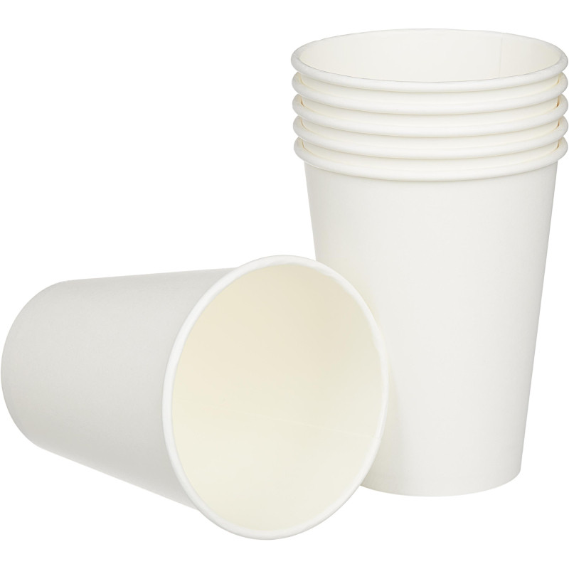 Стакан одноразовый бум однослойный d-90мм 300мл белый 800шт/кор