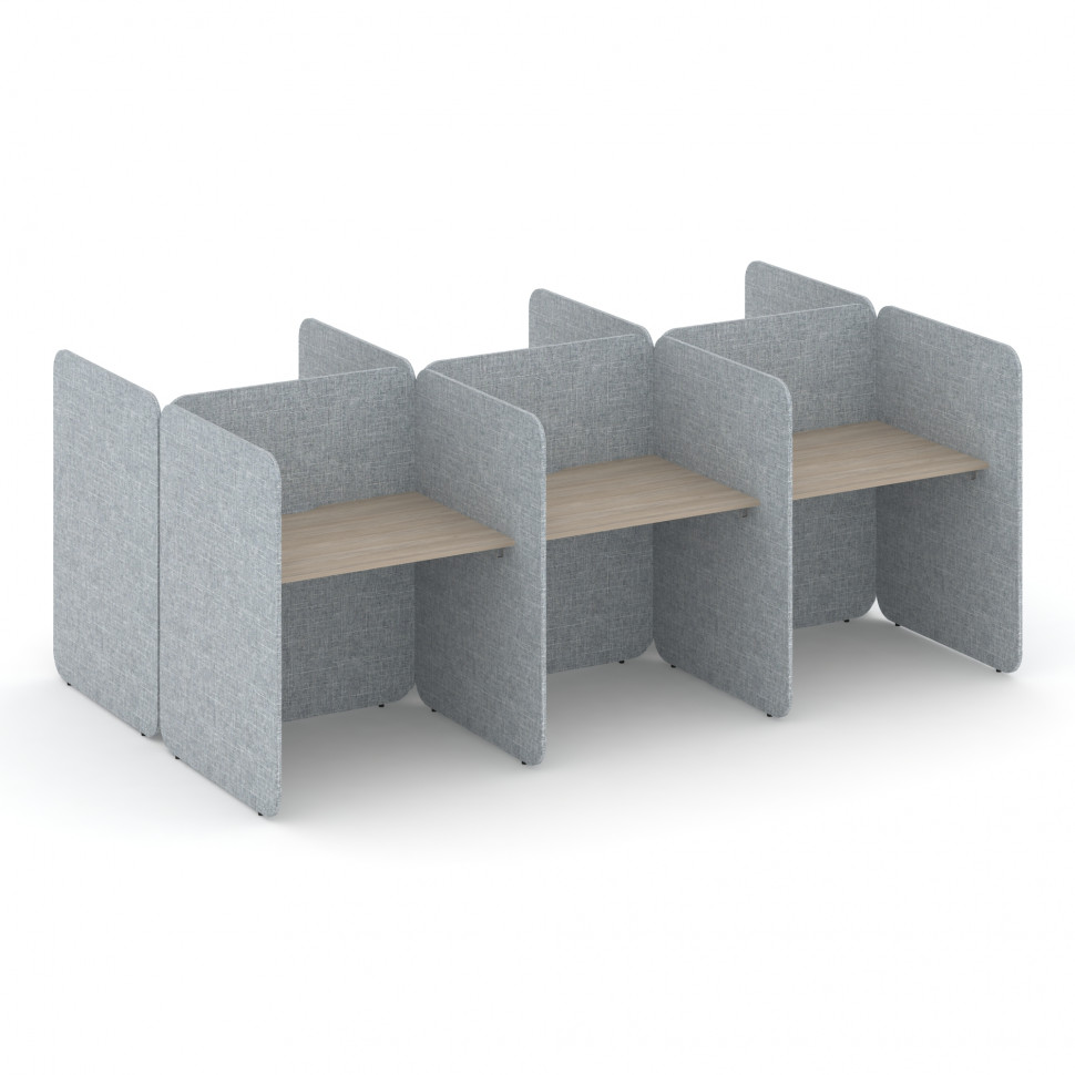 Call center Комплект №6 KC.K-006 Дуб Аттик/Romeo 13 2412*1800*1200