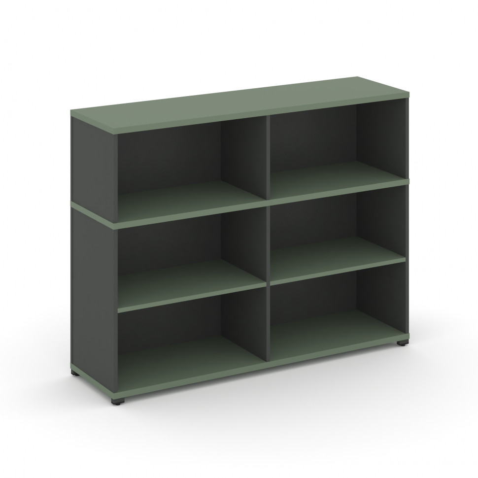 Concept Стеллаж опорный/приставной с надставкой низ. CN.SOPO-007 Кобо/Антрацит/Металл Антрацит 1480*