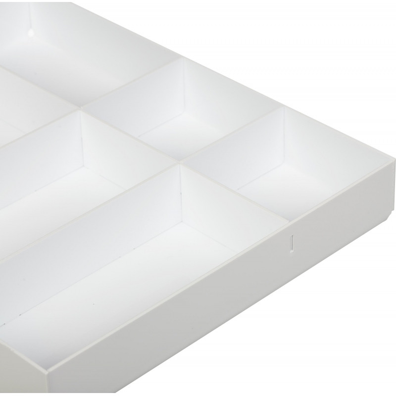 Лоток горизонтальный вложение в бокс или ящик стола, 6 отделений,40х255х315