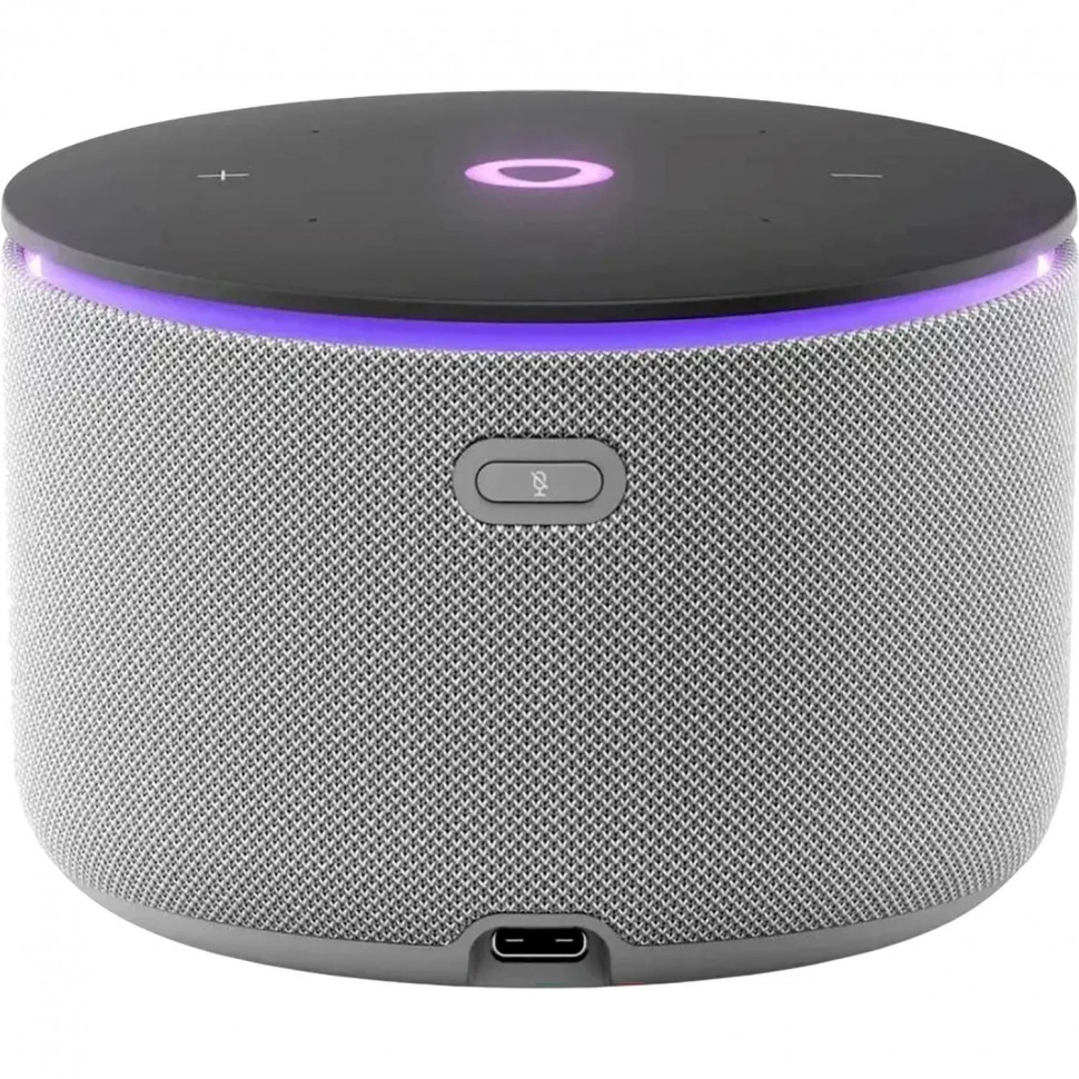 Умная колонка Яндекс Станция Мини 3 Про, Zigbee, серый (YNDX-00059GRY)