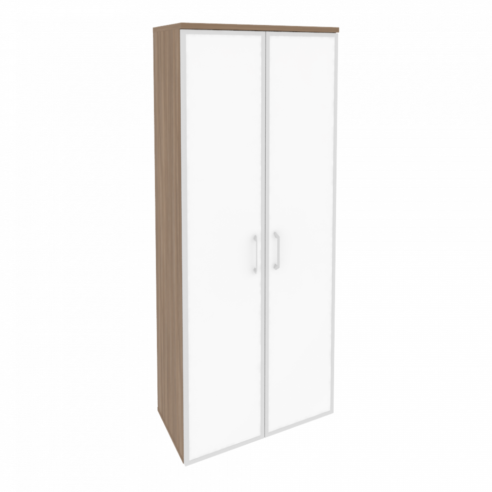 Onix Шкаф высокий широкий O.ST-1.10 R white Дуб Аризона/Стекло White 800*420*1977