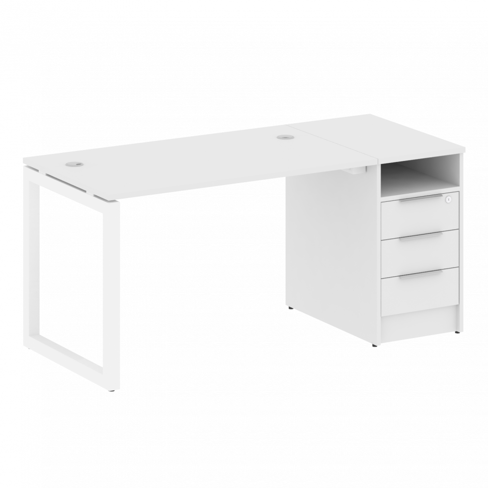 Metal System Quattro Рабочая станция с тумбой на О-образном м/к 50БО.РС-СТП-1.2 Белый/Металл Белый 1 Metal System Quattro Рабочая станция с тумбой на О-образном м/к 50БО.РС-СТП-1.2 Белый/Металл Белый 1