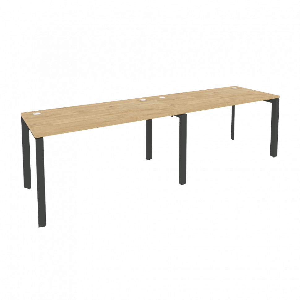 Onix Рабочая станция на П-образном м/к O.MP-RS-2.3.7 Тиквуд Светлый/Металл Антрацит 2760*720*750