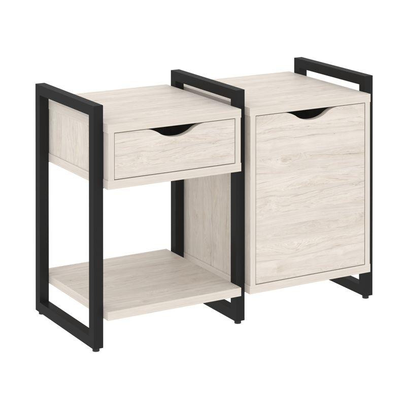 Loft Тумба на регулируемых опорах VR.L-TN-3.O Денвер Светлый/Металл Черный 970*460*719