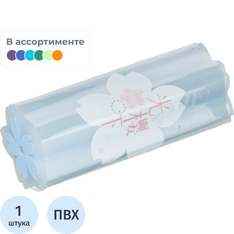 Ластик Deli Sakura 71136 22х22х55 мм эко ПВХ ассорти