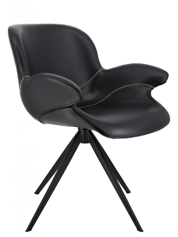 Обеденное кресло Everprof Aurora (Аврора) Экокожа Черный Обеденное кресло Everprof Aurora (Аврора) Экокожа Черный