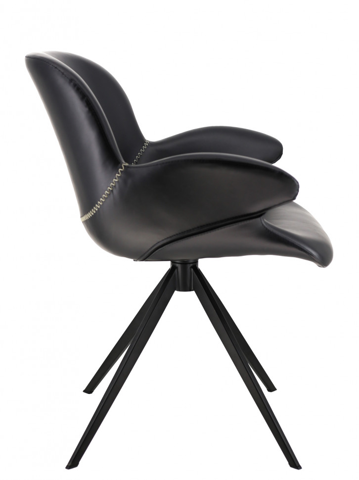 Обеденное кресло Everprof Aurora (Аврора) Экокожа Черный Обеденное кресло Everprof Aurora (Аврора) Экокожа Черный