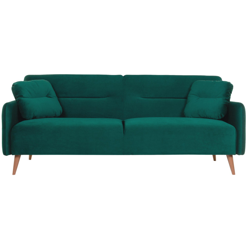 Диван 0MX_ХД Finsoffa HYGGE Relax 3,раскл.2подушки,тк.вел Formula 668 зелен