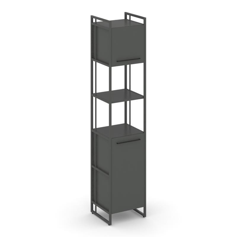 Rift Шкаф 5 ниш узкий RF.SU-53 (L) Антрацит NEW/Металл Антрацит NEW/Черный Ручки 420*396*2010