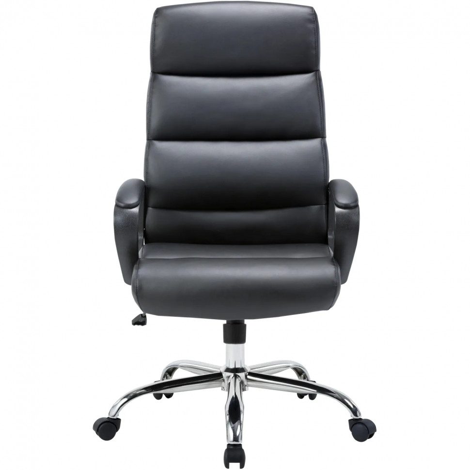 Кресло BN_U_EChair-679 TR рецикл.кожа черный, хром