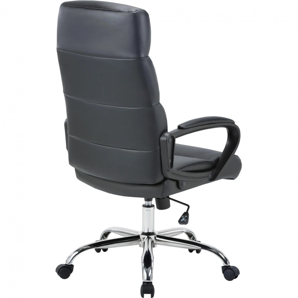 Кресло BN_U_EChair-679 TR рецикл.кожа черный, хром