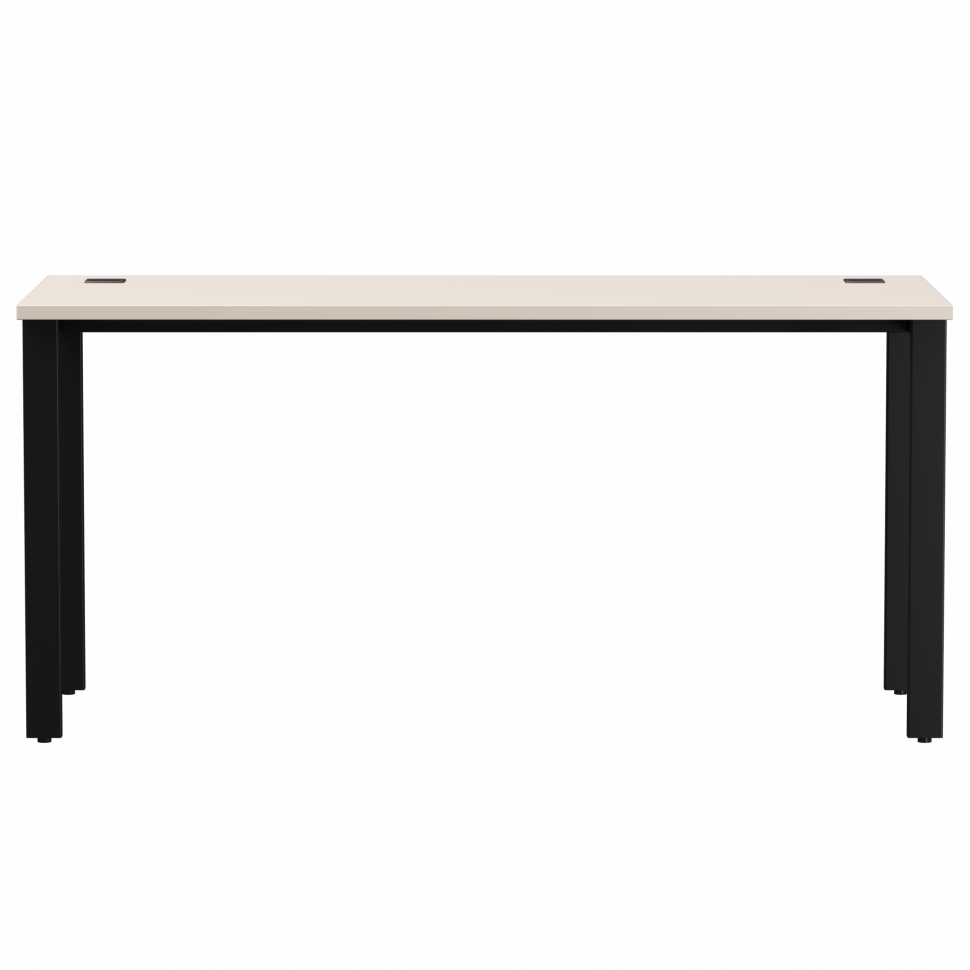 Стол прямой Everprof EVO (ЭВО) на металлокаркасе 1580х670х755 мм Кашемир/Черный