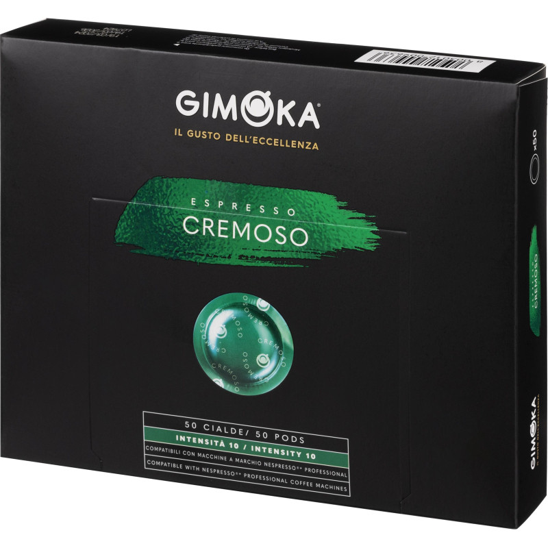 Кофе в капсулах Gimoka Nespresso Professional Cremoso жар.,молот., 50шт/уп