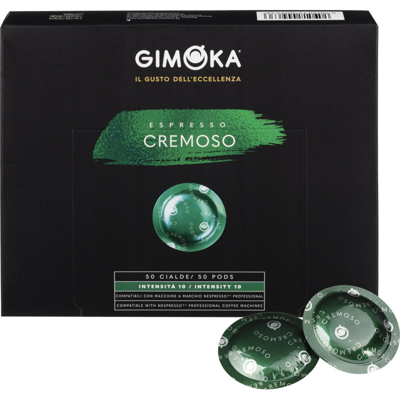 Кофе в капсулах Gimoka Nespresso Professional Cremoso жар.,молот., 50шт/уп