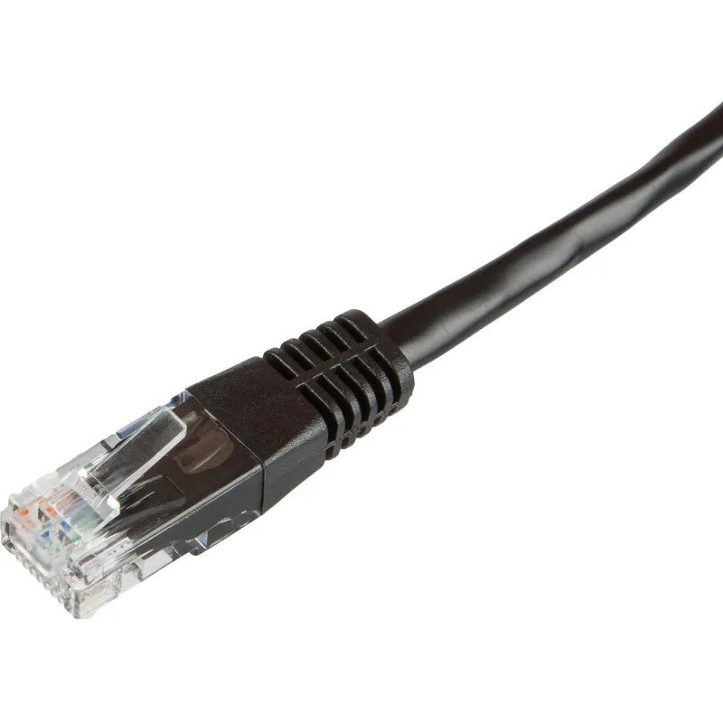 Патч-корд BigTech OPCC008 UTP CCA кат.5e/1м/литой/многожильный (черный)