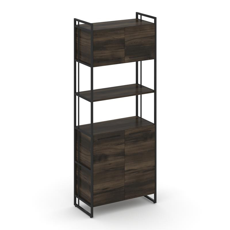 Rift Шкаф 5 ниш широкий RF.SS-53 Дуб Мали/Металл Черный/Черный Ручки 798*396*2010