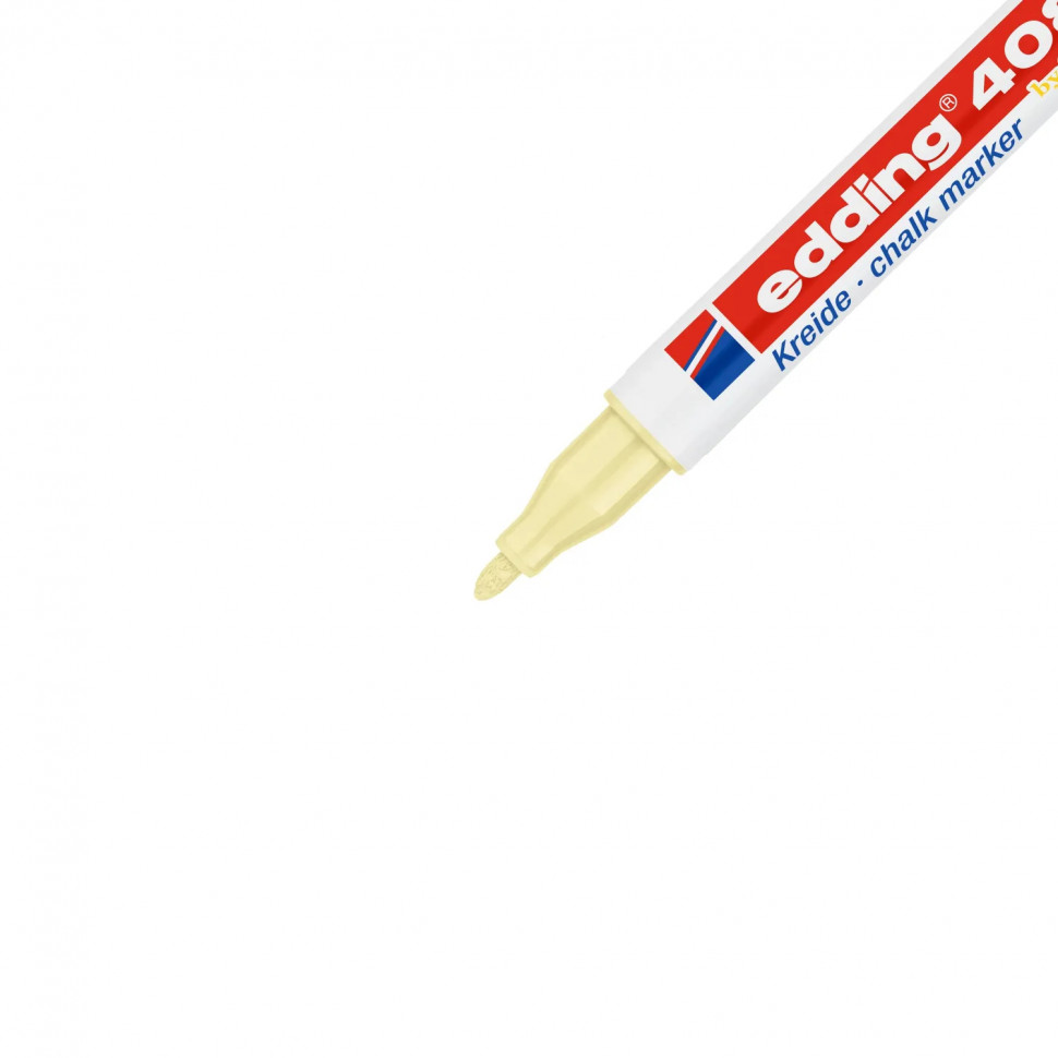 Маркер меловой edding 4085/135. 1-2 мм. Пастельный желтый