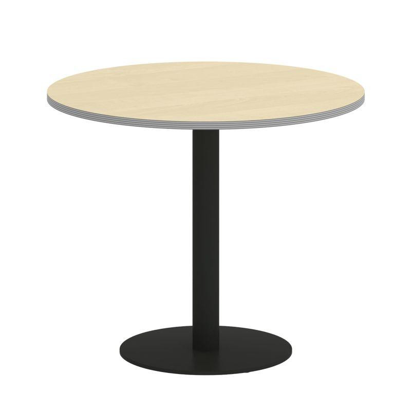 Riva Стол круглый А.СПРГ-1 Клен Металлик New/Металл Черный 900*900*750