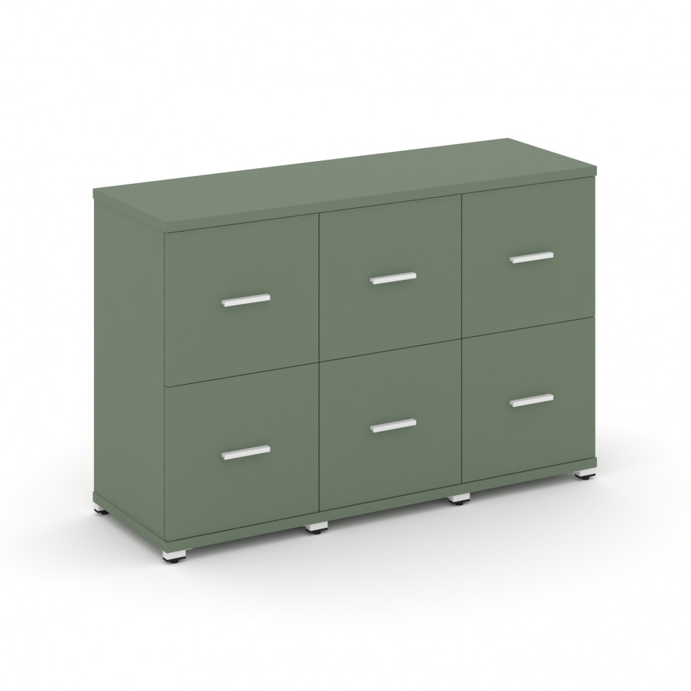 Concept Шкаф 3 узкие секции, 2 ниши CN.STU-232 W Кобо/Металл Белый 1252*420*818