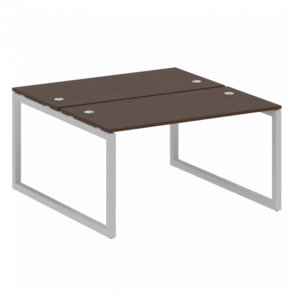 Metal System Quattro Рабочая станция на О-образном м/к 50БО.РАС-СП-2.3 Венге Цаво/Металл Серый 1400*