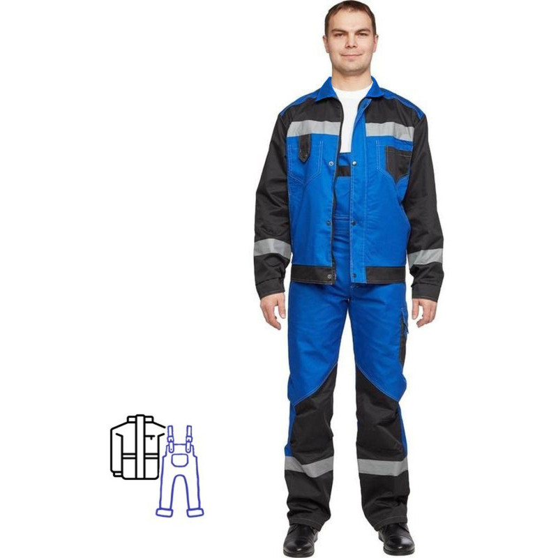 Костюм летний муж л21-КПК вас/чер. (р.48-50) 170-176 (серия Л)