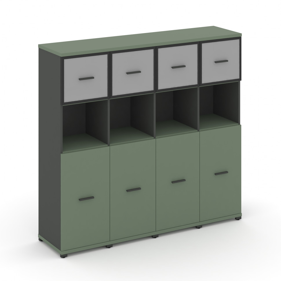 Concept Шкаф 4 узкие секции, 4 ниши CN.STU-445 RMB A Кобо/Антрацит/Металл Антрацит/Сатин 1668*420*15 Concept Шкаф 4 узкие секции, 4 ниши CN.STU-445 RMB A Кобо/Антрацит/Металл Антрацит/Сатин 1668*420*15