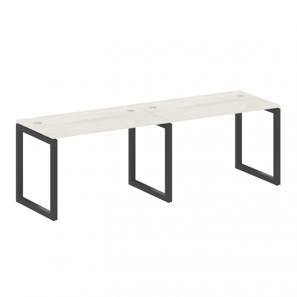 Metal System Quattro Рабочая станция на 2 места на О-образном м/к 50БО.СМ-2.2 Дуб Наварра/Металл Ант