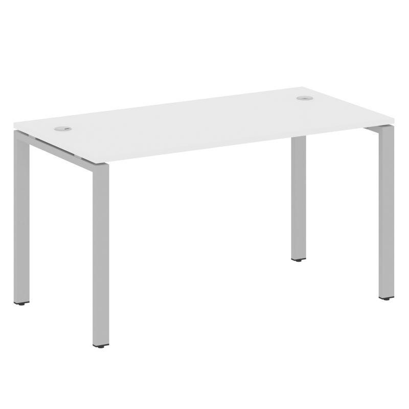 Metal System Стол письменный на П-образном м/к БП.СП-3 Белый/Металл Серый 1400*720*750