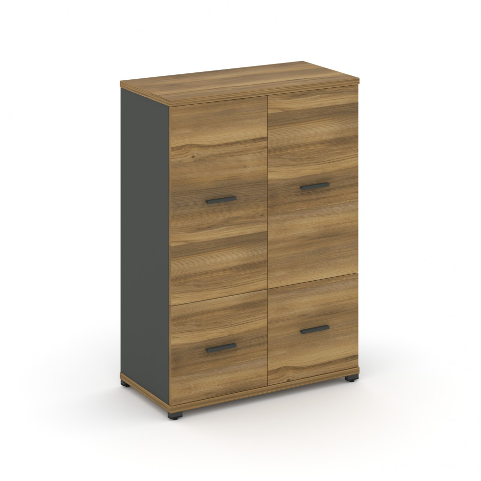 Concept Шкаф 1 широкая секция, 3 ниши CN.STS-312 A Сандал Янтарный/Антрацит/Металл Антрацит 836*420*