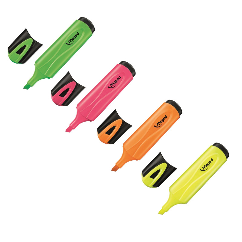Набор текстовыделителей Maped FLUO PEP&#039;S CLASSIC 1-5 мм, 4 цв/наб,742547