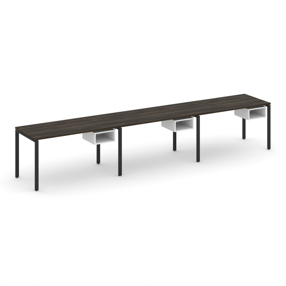 Concept Рабочая станция односторонняя с подвес. тумбами 3 места CN.ORS-123 Дуб Мали/Белый Бриллиант/