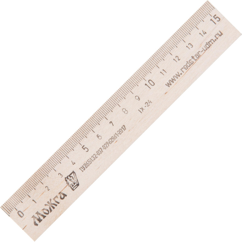 Линейка деревянная 15см,ЛП-150,С03