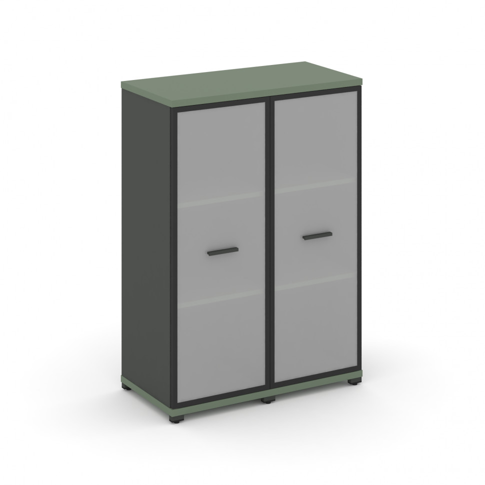 Concept Шкаф 2 узкие секции, 3 ниши CN.STU-326 RMB A Кобо/Антрацит/Металл Антрацит/Сатин 836*420*118