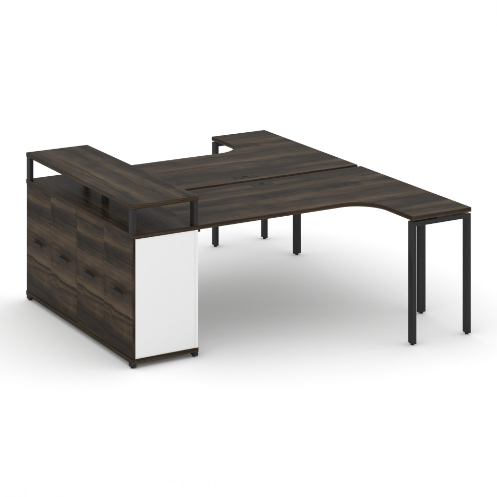 Concept Рабочая станция с опорным распаш. шкафом с верх. горизонтом CN.DSA-212 B Дуб Мали/Белый Брил Concept Рабочая станция с опорным распаш. шкафом с верх. горизонтом CN.DSA-212 B Дуб Мали/Белый Брил