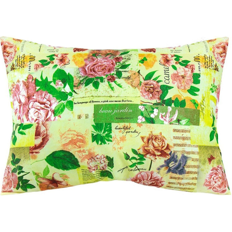 Подушка 50х70 см Эконом (иск.леб.пух/лавсан ПЭ 100%), ассорти