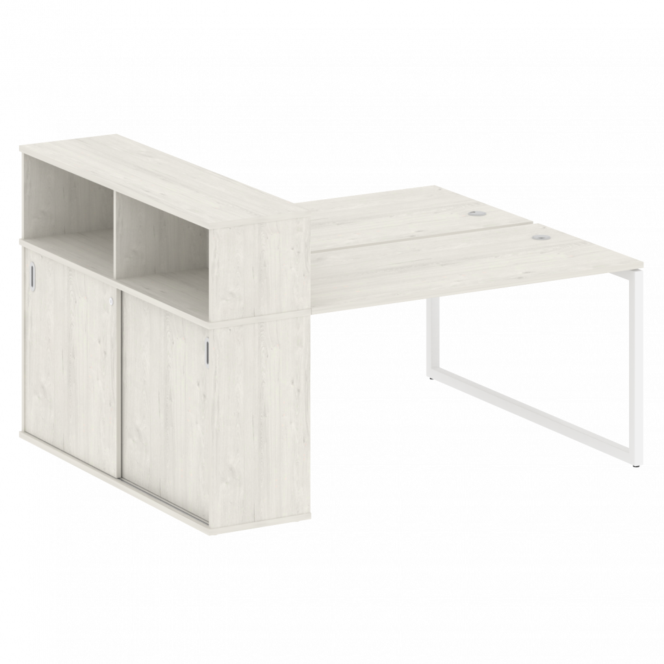 Metal System Quattro Рабочая станция с шкафом-купе на О-образном м/к 40БО.РС-СШК-2.3 Т Дуб Наварра/М Metal System Quattro Рабочая станция с шкафом-купе на О-образном м/к 40БО.РС-СШК-2.3 Т Дуб Наварра/М