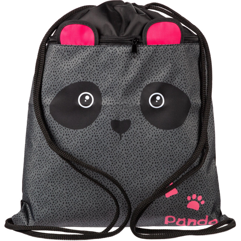 Мешок для обуви Комус Класс Panda, карман, 360x470 мм,МО-26-2