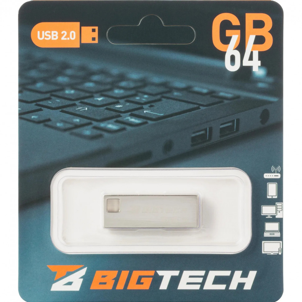 Флеш-память BigTech UFD012, USB2.0, 64GB