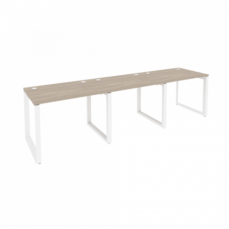 Onix Рабочая станция на О-образном м/к O.MO-RS-3.1.7 Дуб Аттик/Металл Белый 2940*720*750 Onix Рабочая станция на О-образном м/к O.MO-RS-3.1.7 Дуб Аттик/Металл Белый 2940*720*750