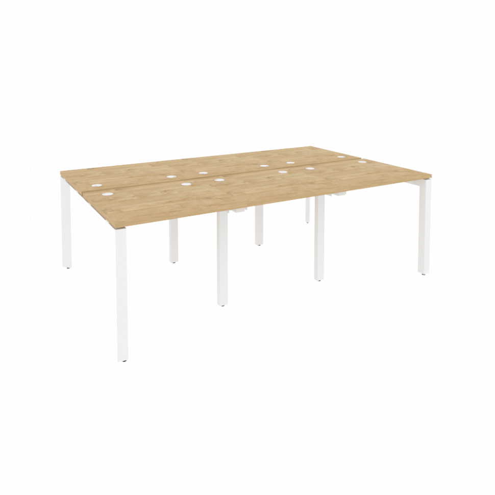 Onix Рабочая станция на П-образном м/к O.MP-D.RS-6.0.7 Тиквуд Светлый/Металл Белый 2340*1475*750 Onix Рабочая станция на П-образном м/к O.MP-D.RS-6.0.7 Тиквуд Светлый/Металл Белый 2340*1475*750