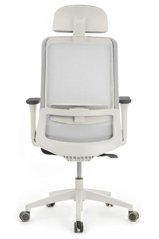 Кресло Ворк W-218C WHITE Светло-серый