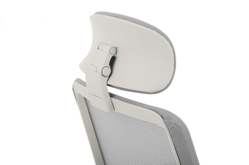 Кресло Ворк W-218C WHITE Светло-серый