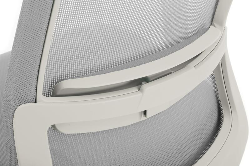 Кресло Ворк W-218C WHITE Светло-серый